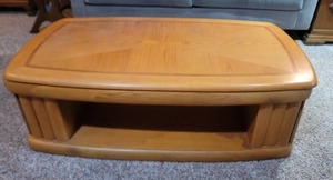lot 38 image: Contemporary Blonde Coffee Table
