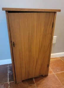 lot 56 image: Rustic Farmhouse Accent Cabinet