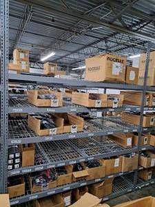 lot 1007 image: Metal Shelving Unit 6-shelf with Wire Grates