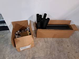 lot 1049 image: Lot of  Shelving Unit Parts - Legs and Connectors