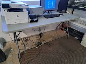 lot 1056 image: Cosco 6 Plastic Portable Folding Table