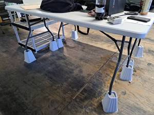 lot 1070 image: PDG 6 PlasticMetal Folding Table