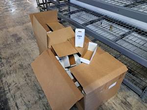 lot 1075 image: Lot of (70 - 2 Boxes) Uline Cardboard Bins S-2331