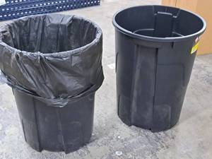 lot 1086 image: Lot of (2) Otto Environmental 32-Gallon Plastic Multi-Purpose Containers 28x22