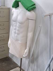 lot 1101 image: Male Mannequin with Back Drop