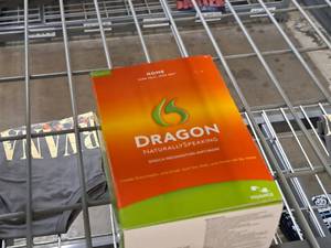 lot 1107 image: Dragon Natural Speaking Speech Recognition Software (in original box)