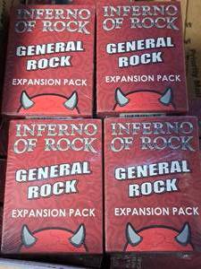 lot 1144 image: Lot of (4) Inferno of Rock General Rock Expansion Pack Trivia Cards