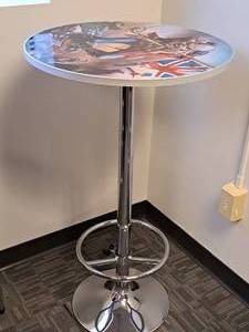 lot 1117 image: Iron Maiden Bar Table 41x24