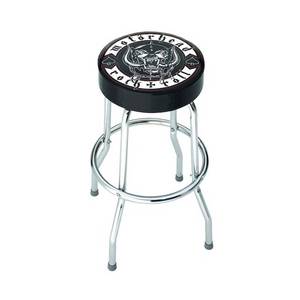 lot 190 image: Rocksax Motorhead Rock n Roll Bar Set - High Top Table and 2 Bar Stools