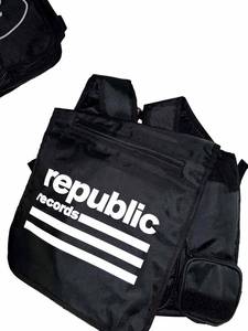 lot 419 image: Wholesale Lot of 4 Assorted Rocksax Vinyl Record Backpacks - MSRP is $60.00  Backpack
