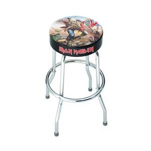lot 153 image: Wholesale Lot of 5 Rocksax Iron Maiden Trooper Bar Sets - 1 High Top Table and 2 Bar Stools  Set - Huge Resale Potential - Retail Price $360 Each