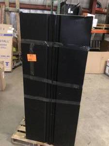 lot 28 image: Husky 3 PC Regular Duty Welded Steel Garage Storage System in Black Damaged Customer Returns See Pictures