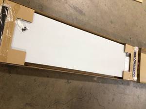 lot 43 image: Husky 72 in. Stainless Steel Work Surface for Regular Duty Welded Steel Garage Storage System   Customer Returns See Pictures