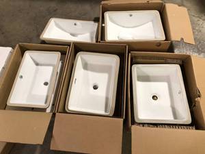 lot 17 image: Lot of Mixed Sinks Various Models and Conditions  Customer Returns See Pictures