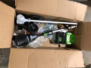 lot 25 image: Greenworks PRO 8 in. 60V Battery Cordless Edger Kits with 2.0 Ah Battery and Charger Customer Returns See Pictures
