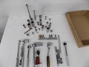 Hand Tools Mix 38 Sockets, Extensions. Ratchets