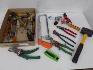 Screw Drivers, Hacksaw, Tin Snips, Hex Wrench and more