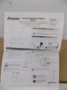 Energizer 10 Pack Solar Pathway Lights