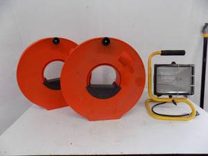 2 - Orange Cord Wheels, Work Light