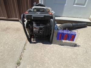 Echo backpack blower. Recoil is off & in bag. For parts or repair. As shown.