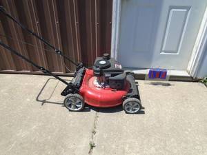 Yard Machine push mower. Good used condition. Tested & works. As shown.