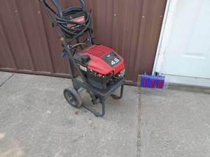 Craftsman 1800 psi pressure washer with hose & wand. Tested & works. As shown.