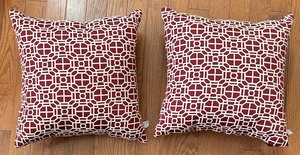 lot 35A image: Delightful Accent Pillows and Petite Throw