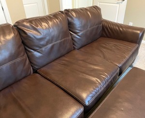lot 13A image: Durablend Sofa and Ottoman