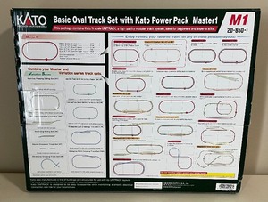 lot 98 image: Kato Precision Railroad M1 N-Scale Basic Oval Track Set with Kato Pack