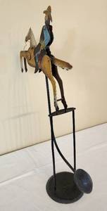 lot 20 image: Decorative Rocking Cowboy Figurine