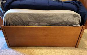 lot 79 image: Ragazzi Carmell FullQueen Bed Frame, Plus Bedding Set