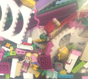 lot 140 image: Bin with Legos and Accessories