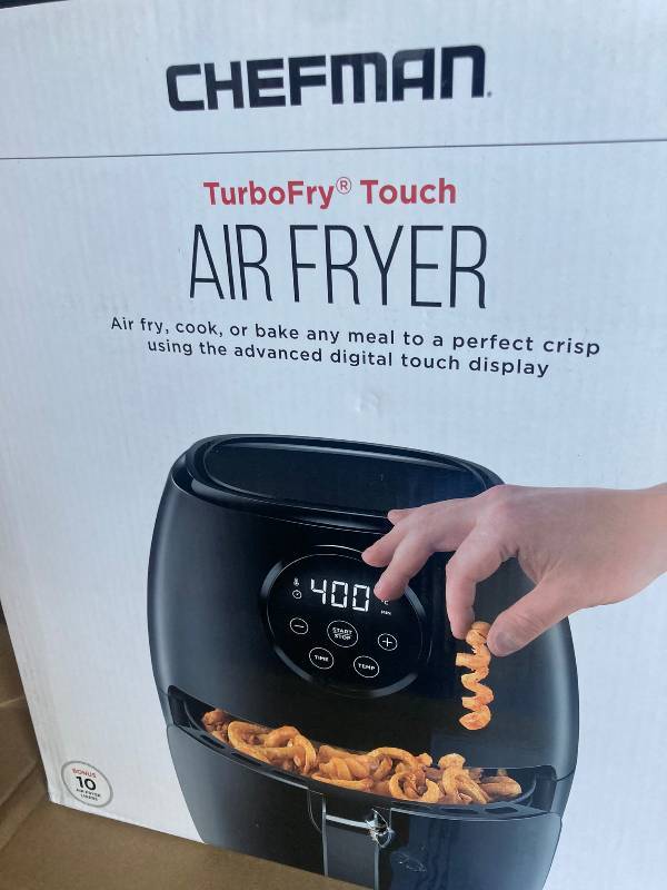 Chefman TurboFry 3.7qt Air Fryer Oven, Digital Touch, 60 Minute