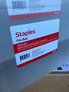 Staples File Storage Totes