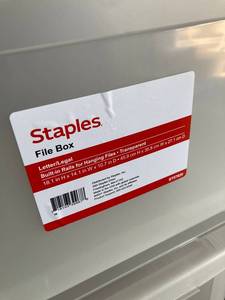 Staples File Storage Totes