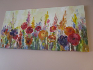 lot 84 image: Poppies Wrapped Canvas