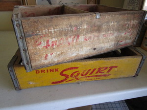 lot 122 image: Wooden Soda Pop Boxes