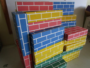 lot 153 image: Cardboard Building Blocks