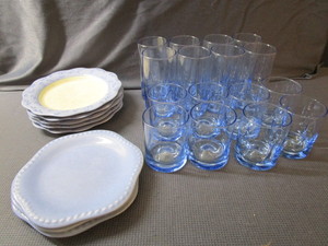 lot 177 image: Drinking Glasses, Plates