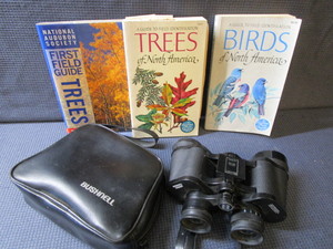 lot 223 image: Binoculars & Guide Books