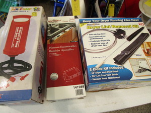lot 325 image: Dryer Lint Removal Kit, Air Pump