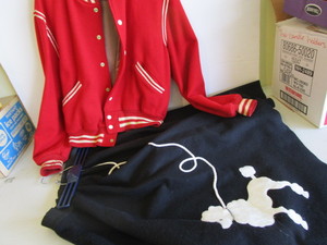 lot 355 image: Poodle Skirt, Letter Jacket