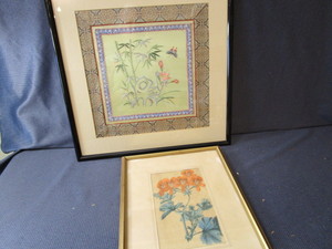 lot 363 image: Vintage Print, Framed Embroidery