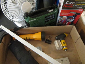 lot 398 image: Safety Tool, Weather Radio, Fan