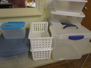 lot 430 image: Totes & File Boxes