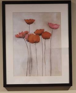 lot 79 image: Vibrant Blooming Poppies Framed Print