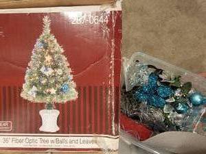 lot 111 image: Frosty Silver and Blue Holiday Collection