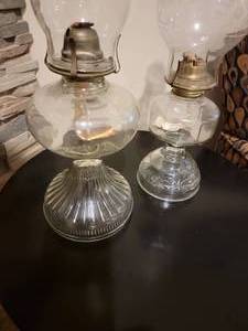 lot 71 image: Vintage Oil Lanterns  lot of 2