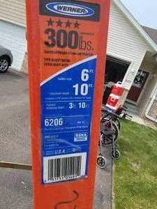 lot 69 image: Werner Ladder 300 lb Capacity, 6 ft