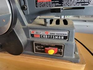lot 43 image: Craftsman 4 Belt & 6 Disc Sander - 113.226424